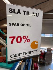 Carhartt spar op til 70%