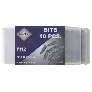 Bits 1/4" PH3 L:50 mm pk/10