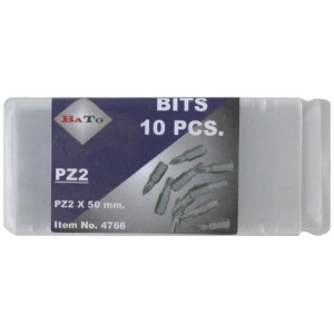 Bits 1/4" PZ3 L:50 mm pk/10