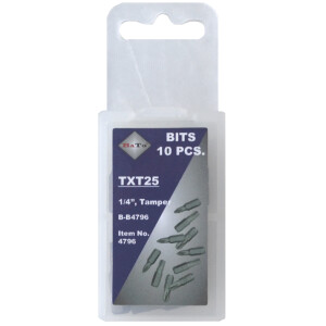 Bits 1/4" TR9 L:25 mm pk/10