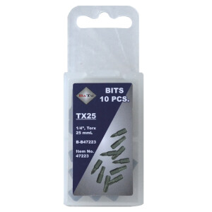 Bits 1/4" TX40 L:25 mm pk/10
