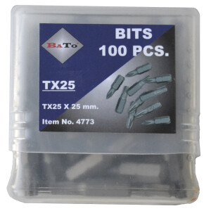 Bits 1/4" TX40 L:25 mm pk/100