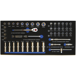 Topnøglesæt 1/4" B-EVA8903