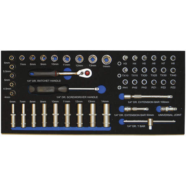 Topnøglesæt 1/4" B-EVA8903