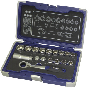 Topnøglesæt 3/8" gennemstik B-S1201