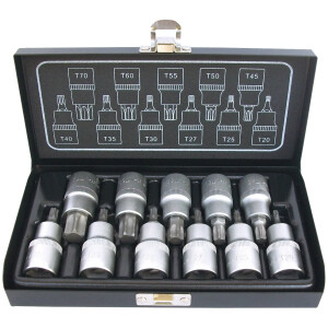 Stifttopsæt 1/2" TX20-TX70 11 dele