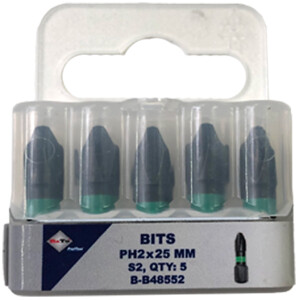 Bits S2 torsion PH2×25 mm pk/5