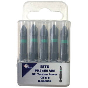 Bits S2 torsion PH2×50 mm pk/5