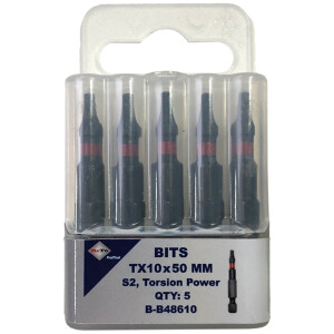Bits S2 torsion TX10×50 mm pk/5