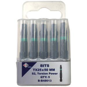 Bits S2 torsion TX25×50 mm pk/5