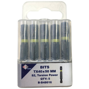 Bits S2 torsion TX40×50 mm pk/5