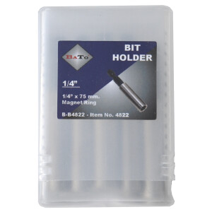 Bitsholder rustfri L:75 mm pk/10