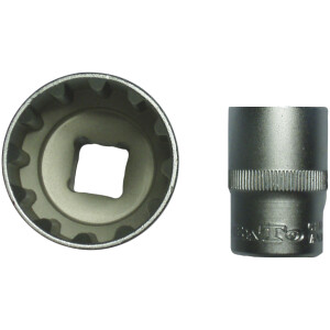 Top 1/2" firk. SplineLock 19mm 12kt.