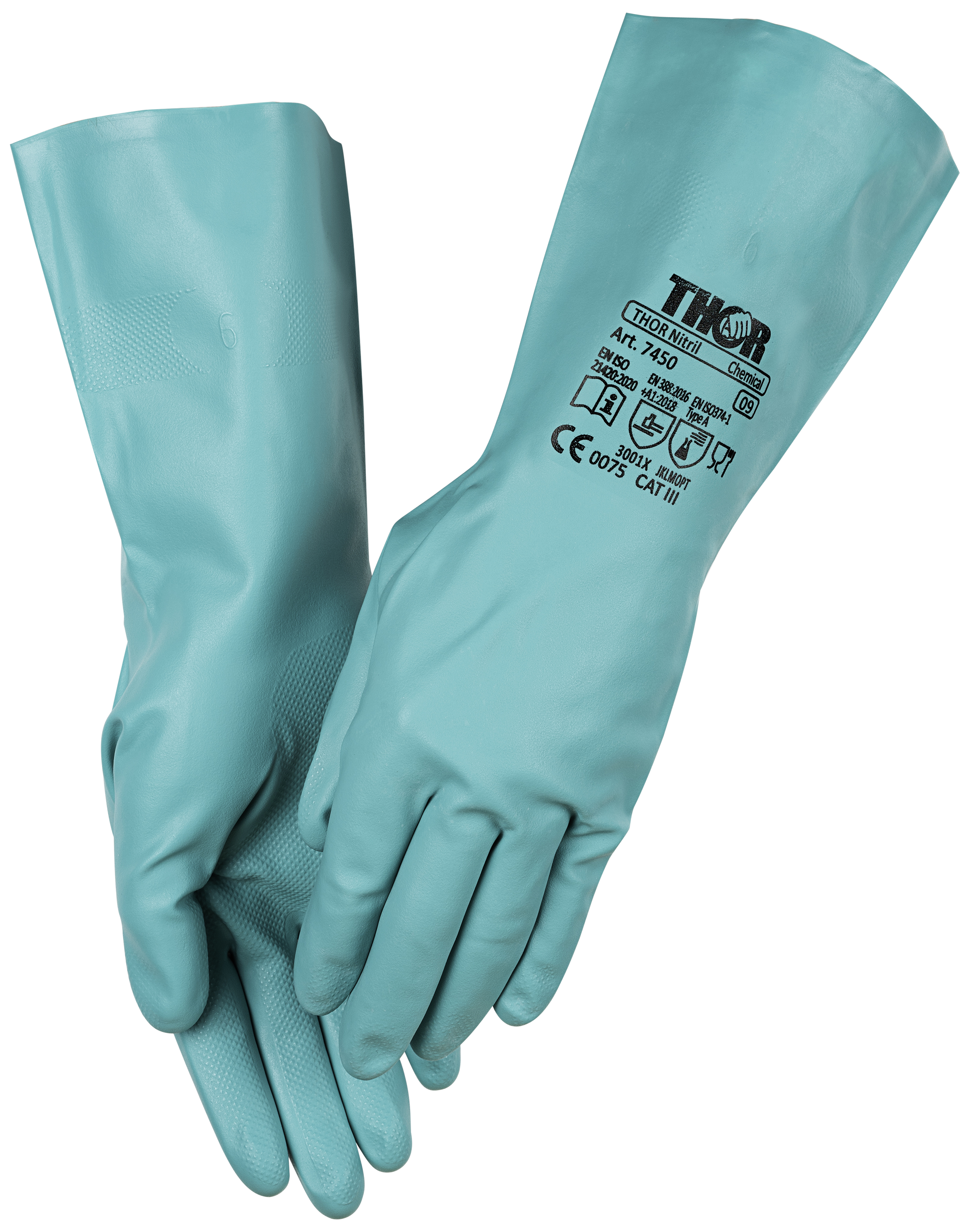 Thor kemihandsker grøn nitril 7450-11