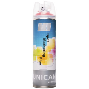 Unican Spot markérspray fluo-rød
