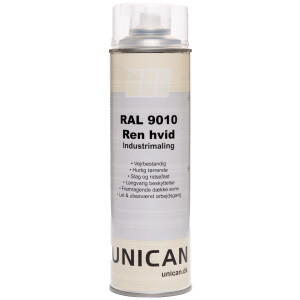 Unican RAL9010 ren hvid spraymaling