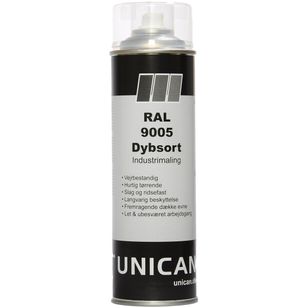 Unican RAL9005 dybsort spraymaling