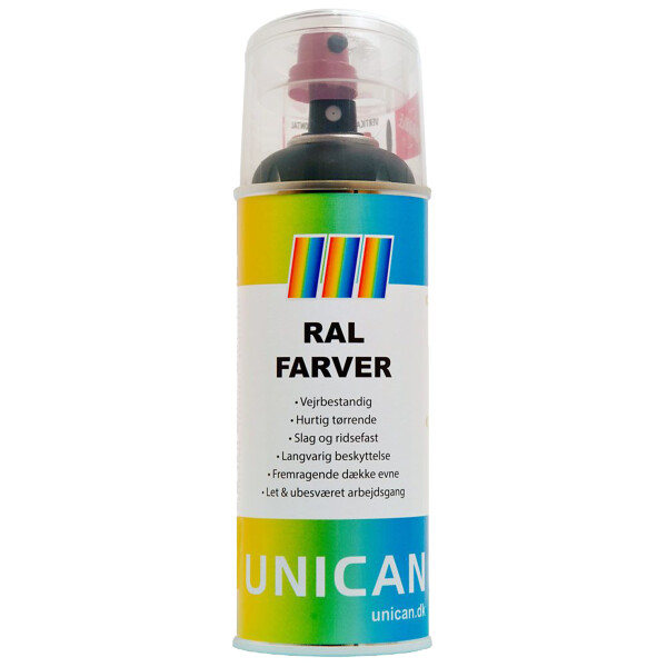 Unican RAL9005M dybsort mat spraymaling