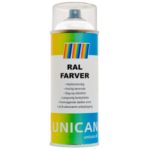 Unican RAL9016 trafikhvid spraymaling