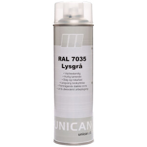 Unican RAL7035 lysgrå spraymaling