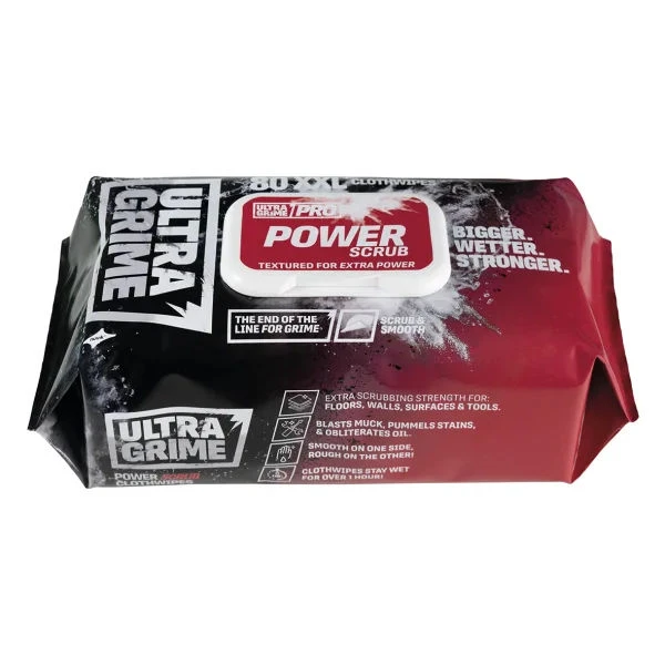 DVA ULTRAGRIME Pro Power Scrub wipes
