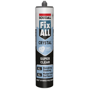 Soudal FixAll Crystal fuge- og klæbemasse 290ml klar