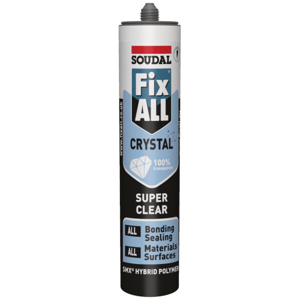 Soudal FixAll Crystal fuge- og klæbemasse 290ml klar