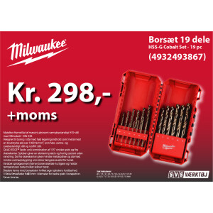 Milwaukee Borsæt 19 dele