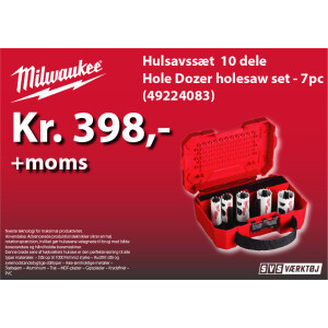 Milwaukee Hulsavssæt