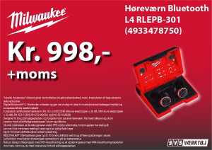 Milwaukee Høreværn bluetooth