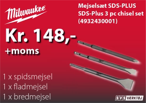 Milwaukee Mejselsæt