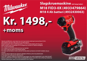 Milwaukee Slagskruemaskine