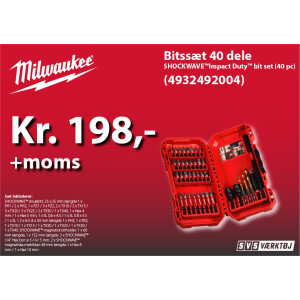 Milwaukee bitssæt 40 dele