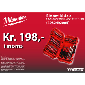 Milwaukee bitssæt 48 dele
