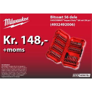 Milwaukee bitssæt 56 dele