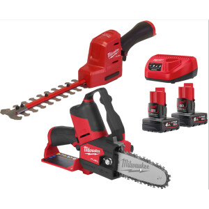 Havesæt 12 V. 4 Ah og 6 Ah. Milwaukee