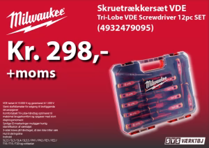 Milwaukee skruetrækkersæt VDE
